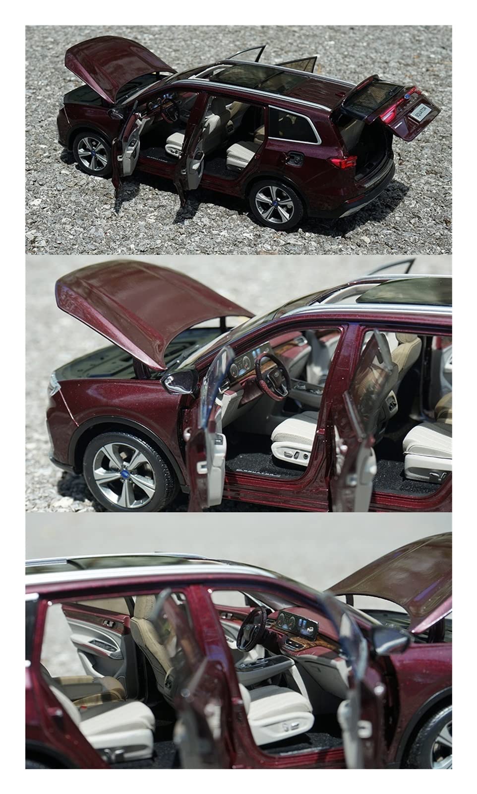 Scale Finished Model Car 1:18 Scale for Ford Equator SUV Alloy Die