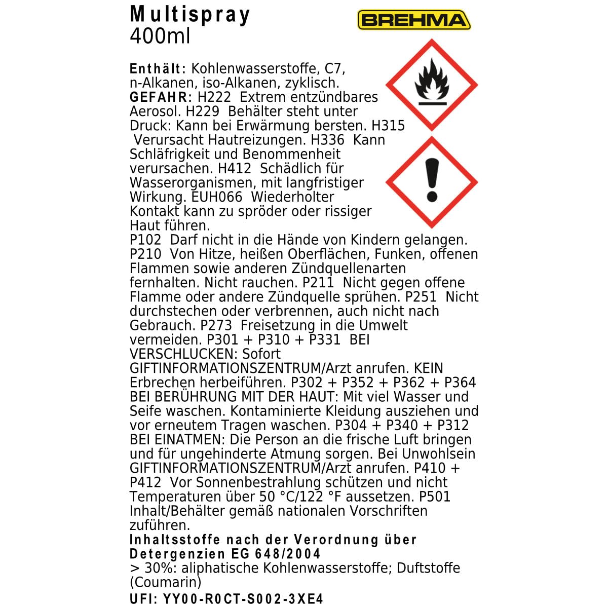 12x Multispray Multifunktionsöl Reninigungsspray Kriechöl Schmierspray Kettenspray