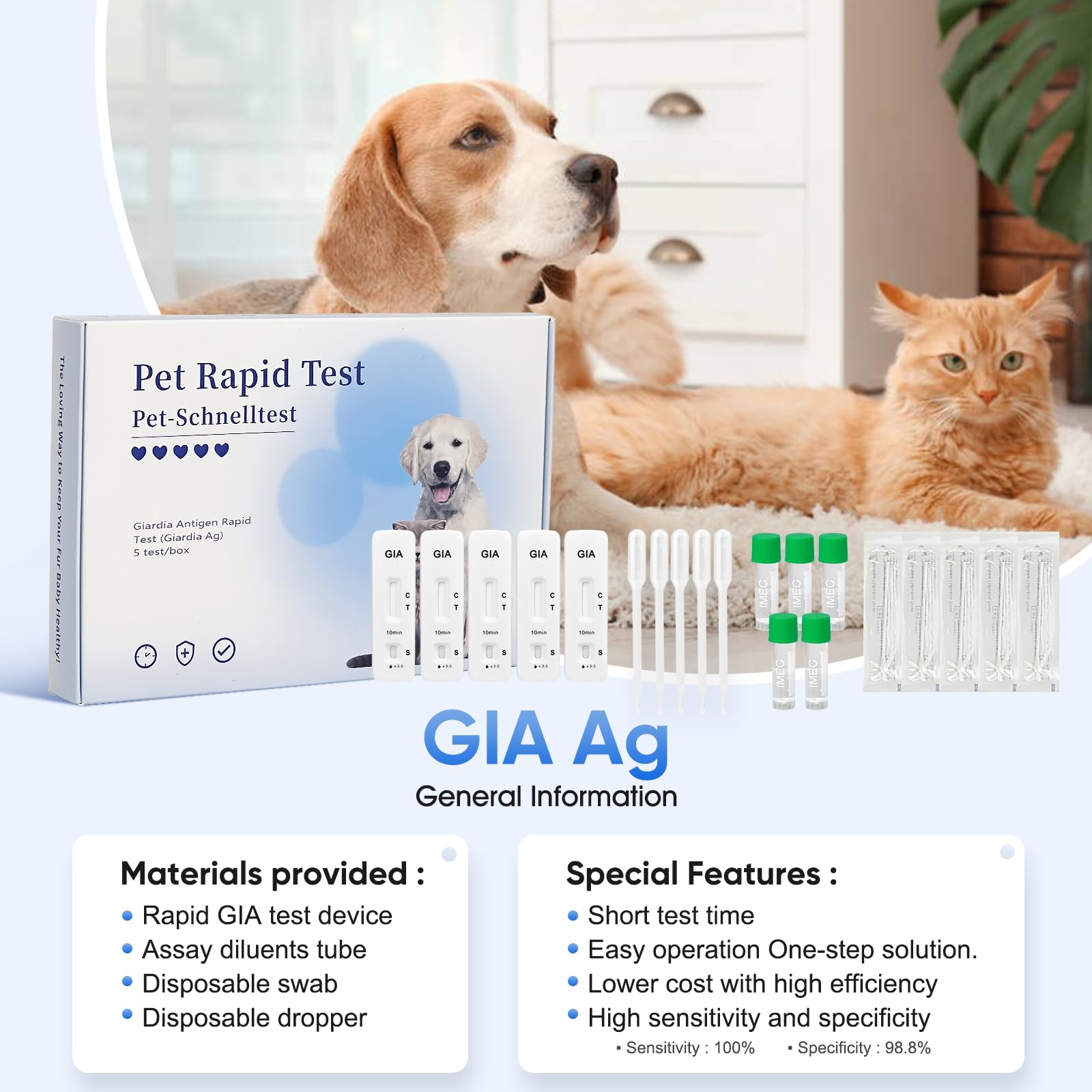 Dog Pregnancy Test Kit At Home At-Home Giardia Test Kit For Dogs