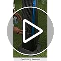 Lasko Misto Outdoor Misting Tower Fan, 4-Speeds, Internal Oscillation, for Decks, Patios and Porches, Black, YF300, Large