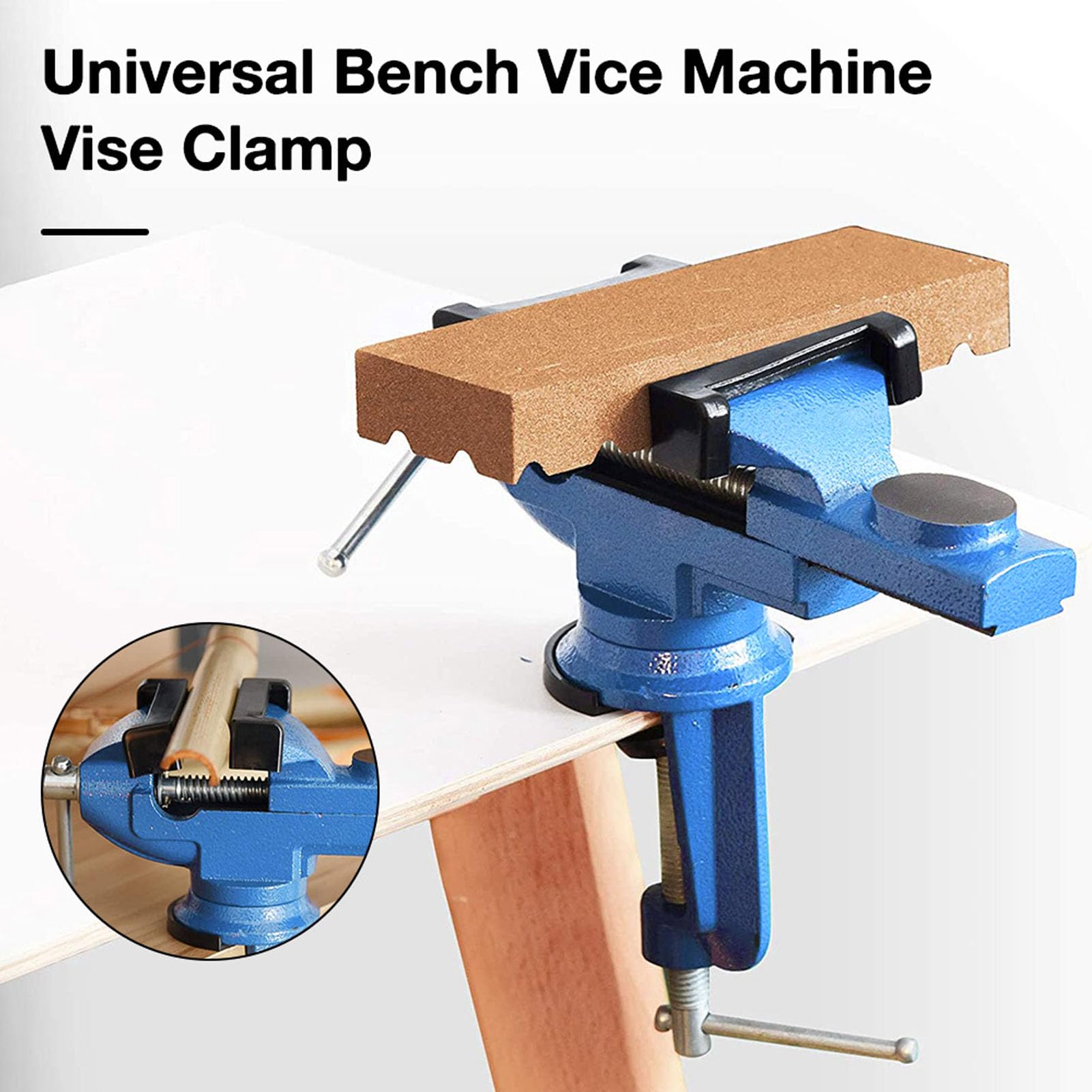 Mini Morsetto da Tavolo, Morsa da Banco Universale Piccola, Morsetto da Banco Portatile da 2 3 4 Pollici, Morsetto Multifunzionale a 360° su Morsa da Tavolo per Lavorazione del