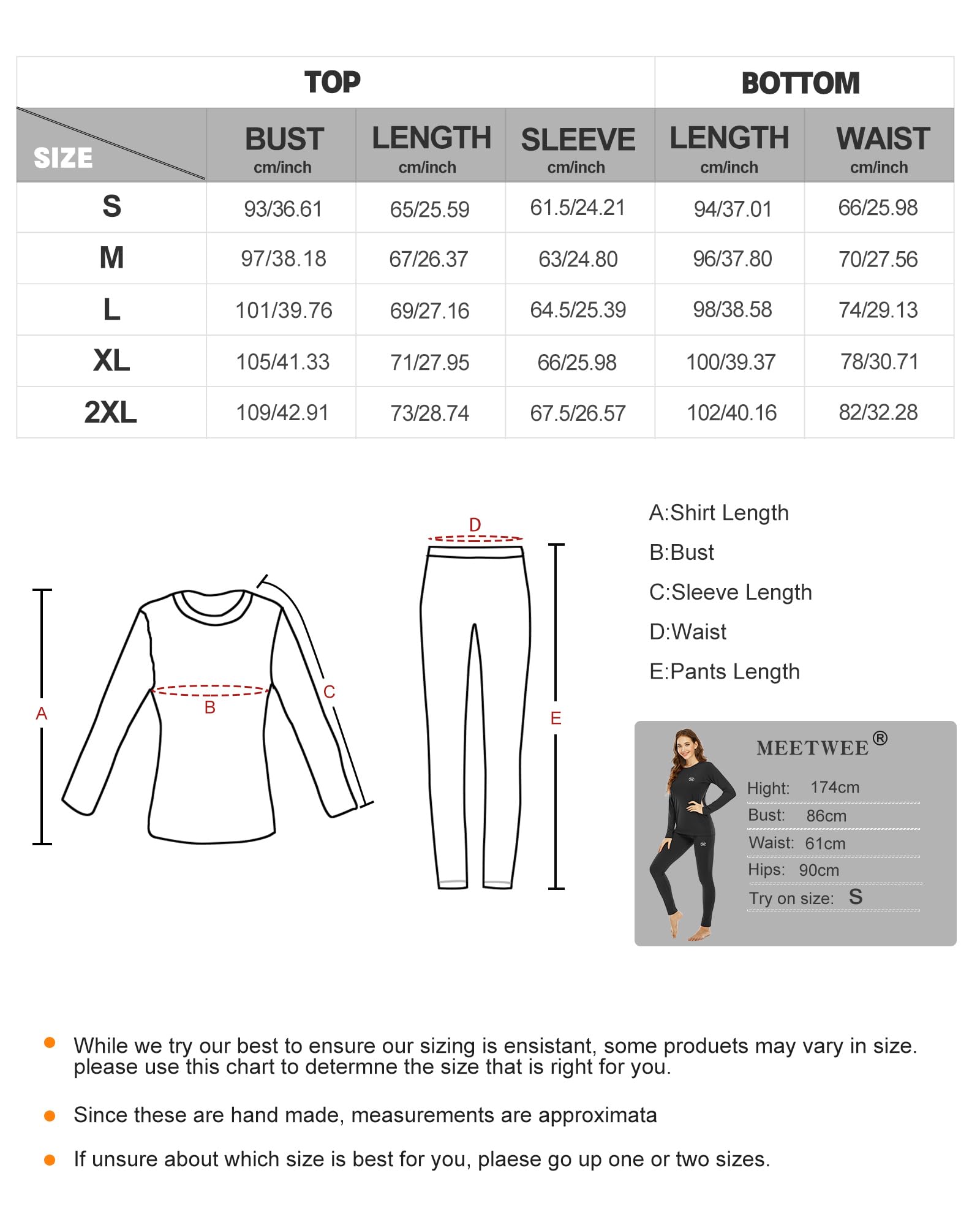MEETWEE Ensemble de sous-vêtement Thermique Femme, Doublure Laine Polaire Chaud Manches Longues séchage Rapide Respirant pour Ski Voyages Running