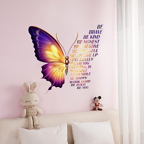 Miniatura 5 de Calcomanías de pared inspiradoras grandes y coloridas, calcomanías de vinilo con frases motivacionales y frases positivas para niños, niñas, aula,