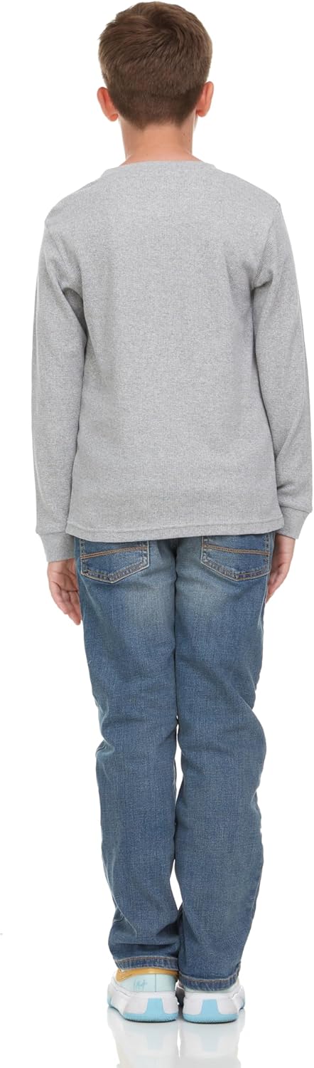 Boys' 2-Pack Long Sleeve Thermal Shirts – Warm & Breathable Tops for School and Play, Sizes 4-18 - Image 7