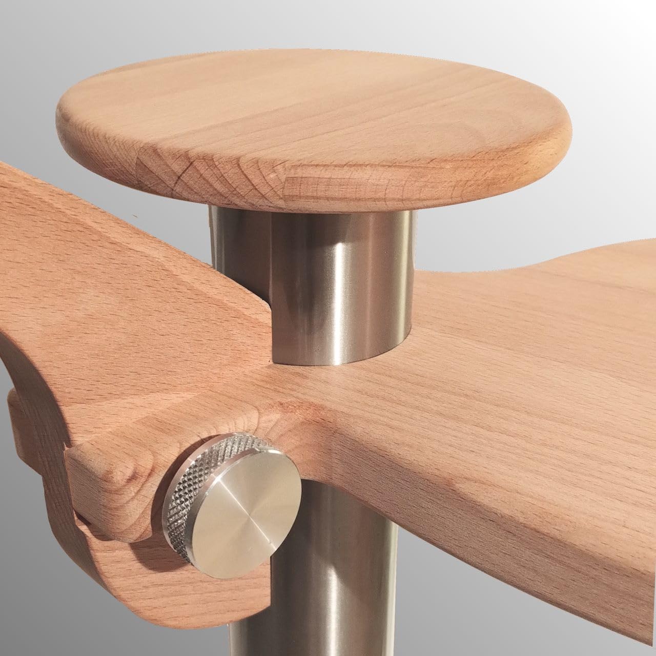 LapDesk - Supporto leggio Regolabile per Laptop in Legno e acciaio, Made in Italy