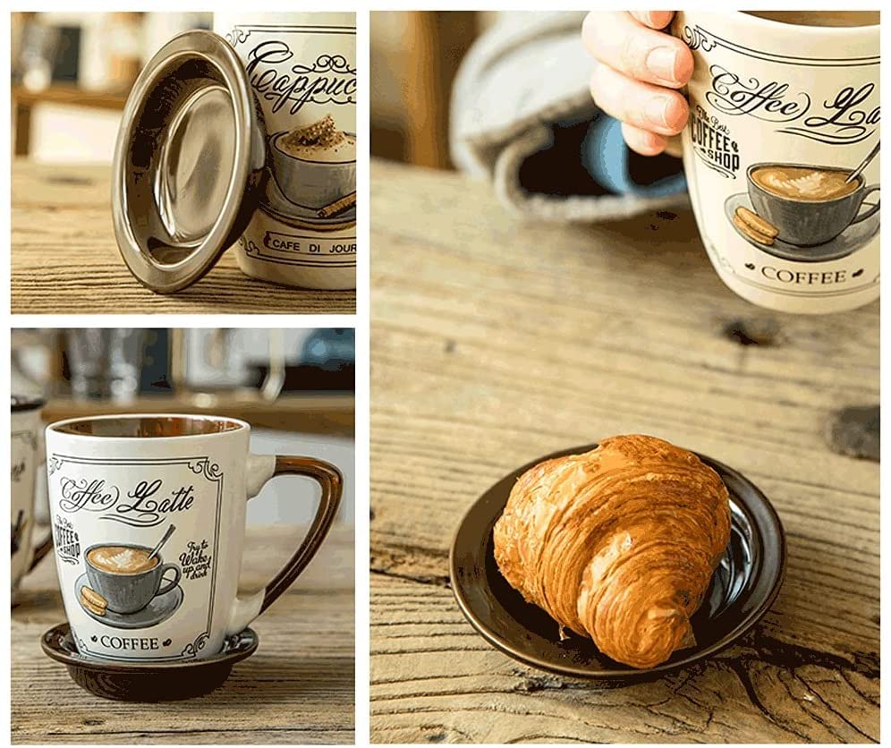 5l coffee cup swing top trash can Mini Trash Can - Small, Modern Wastebasket