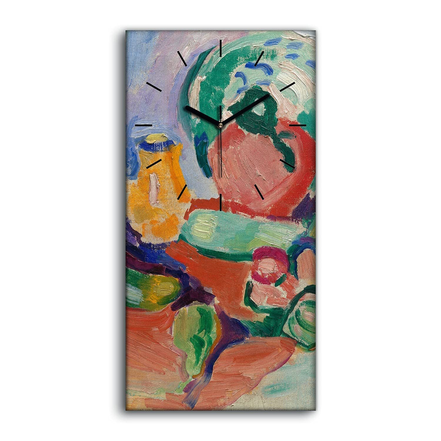 Horloge sur Toile Décoration Salon et Chambre Tableau Moderne Cuisine 30x60