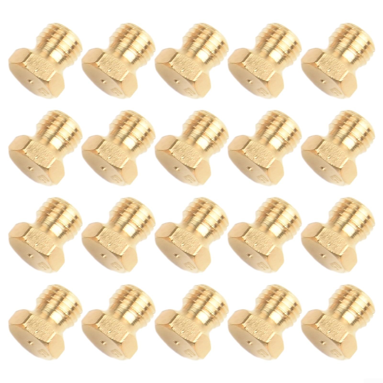 Premium Brass Propane Burner Orifice Kit 20 Pieces for Grill Replacement Parts