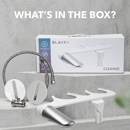 Miniatura 8 de BLAUX Accesorio de bidé Cleanse - Accesorio de bidé no eléctrico para inodoro | Bidé de baño ajustable con 4 opciones de presión | Accesorio de bidé