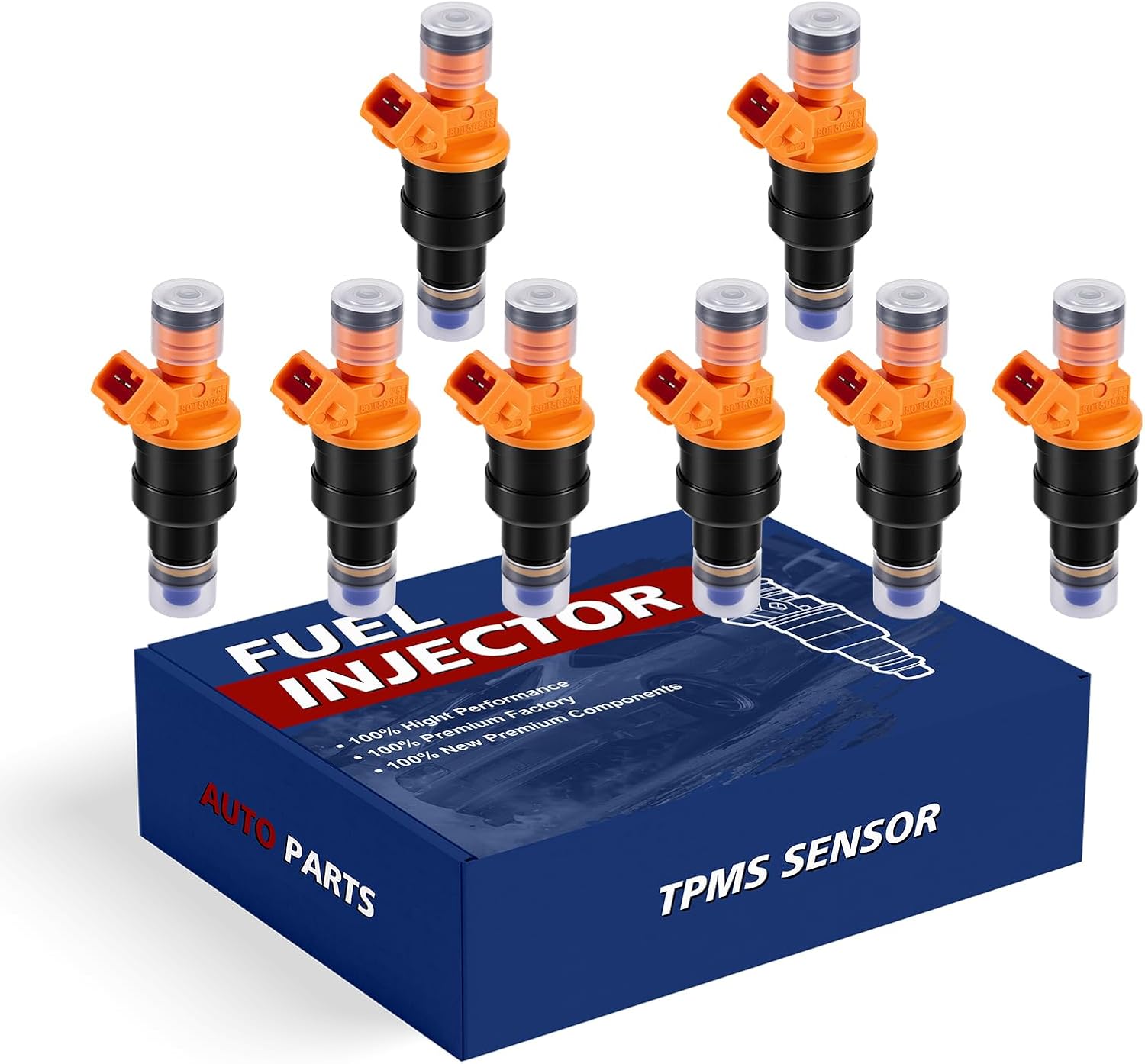 0280150943 Fuel Injectors Fits for:1997 1998 1999 2000 2001 2002 2003 Ford F150 4.6L 1997-2002 F250 Expedition 5.4L V8 Bronco for:Mustang Gt for:Lincoln for:Mercury 8PCS