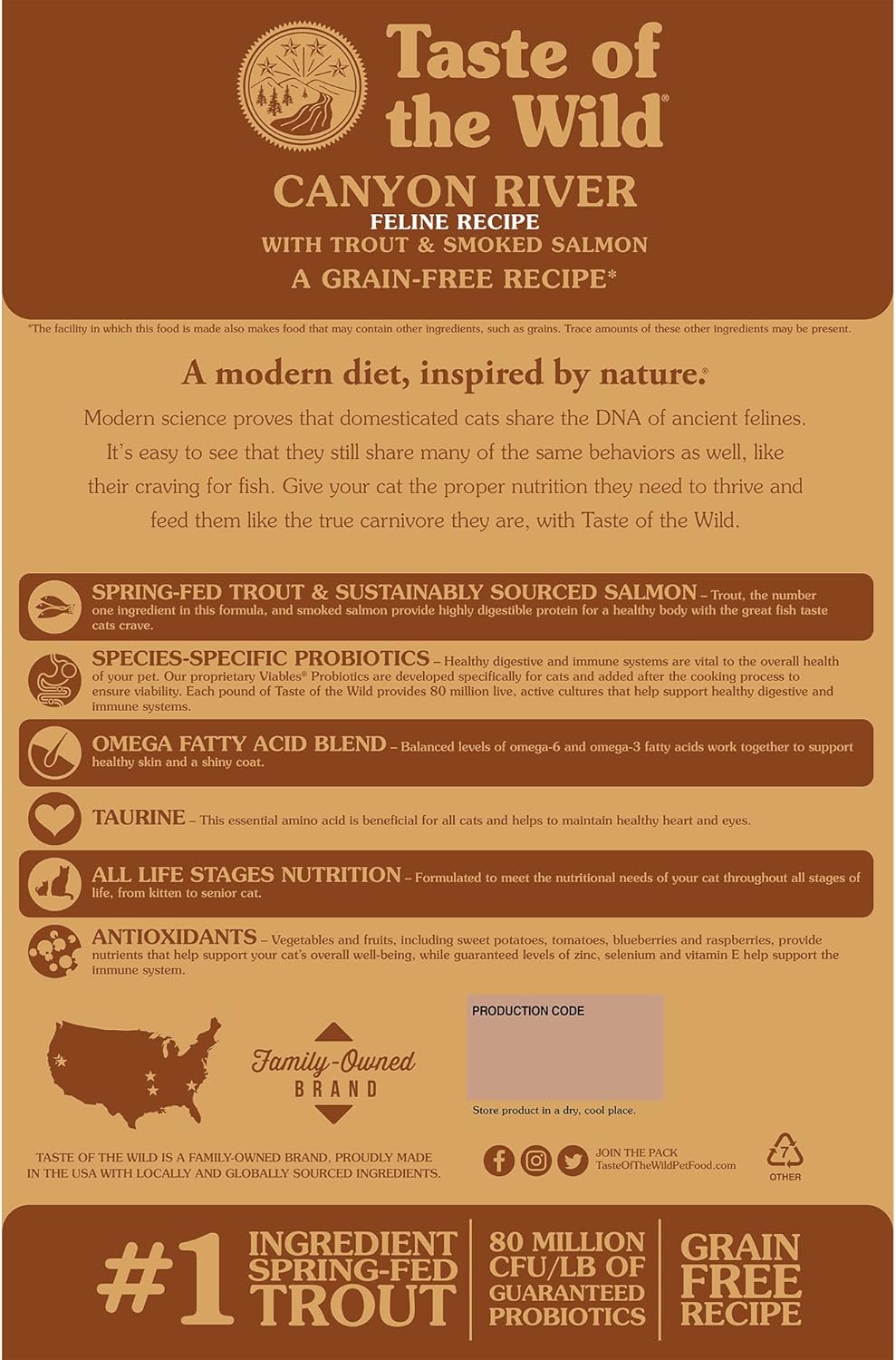 taste of wild canyon river