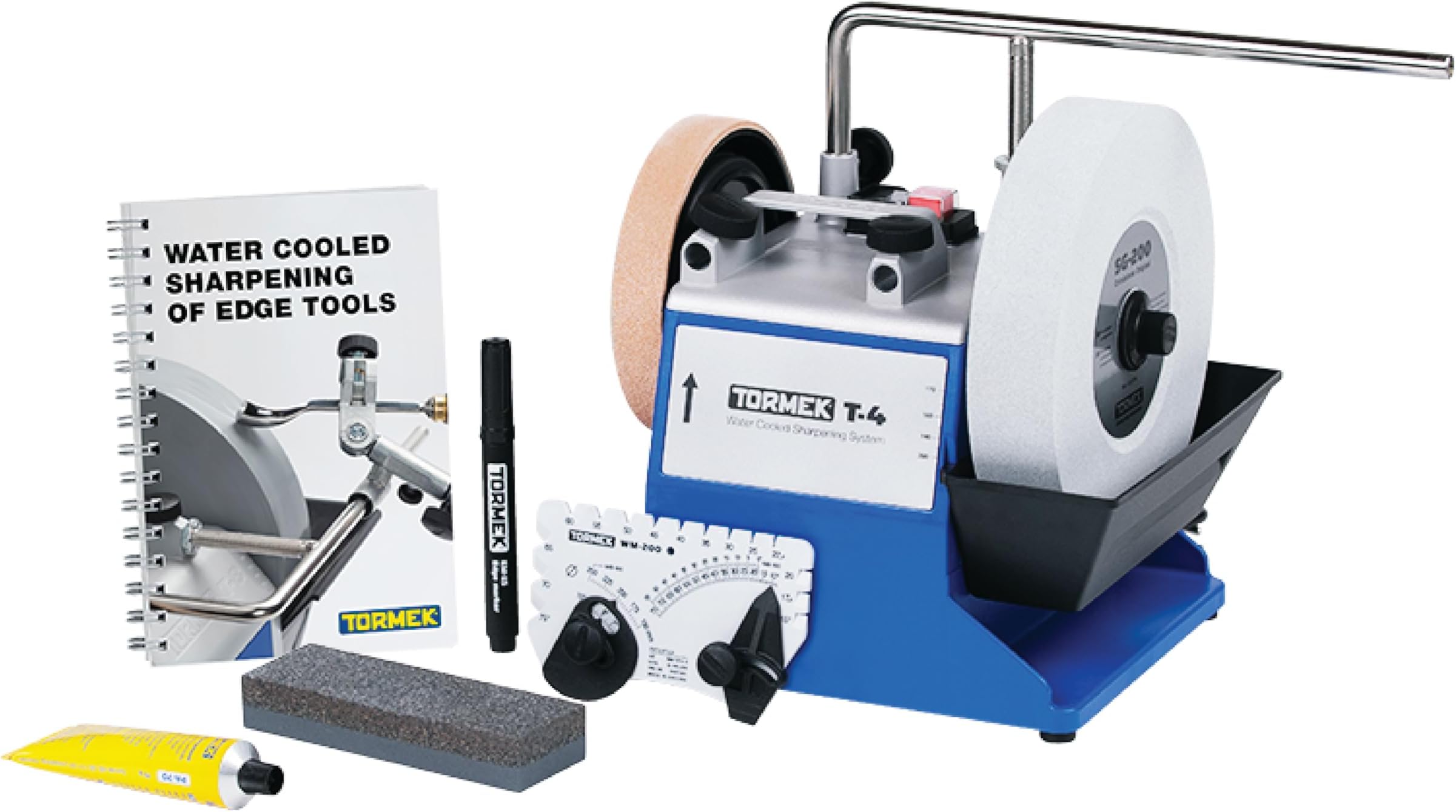 Water Cooled Tool Sharpening System Tormek T4 with an 8-Inch Stone. A High Quality Tormek Sharpening System That’s also a Great Value.