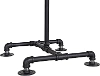 Vista 3 de Estante de ropa de 4 vías de tubo industrial de William Roberts Vintage