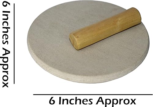 Miniatura 9 de GRI9 Tabla de patata de piedra natural hecha a mano con 1 sándalo blanco puro (Chandan) se pega el mejor artículo para adorar y traer buena suerte