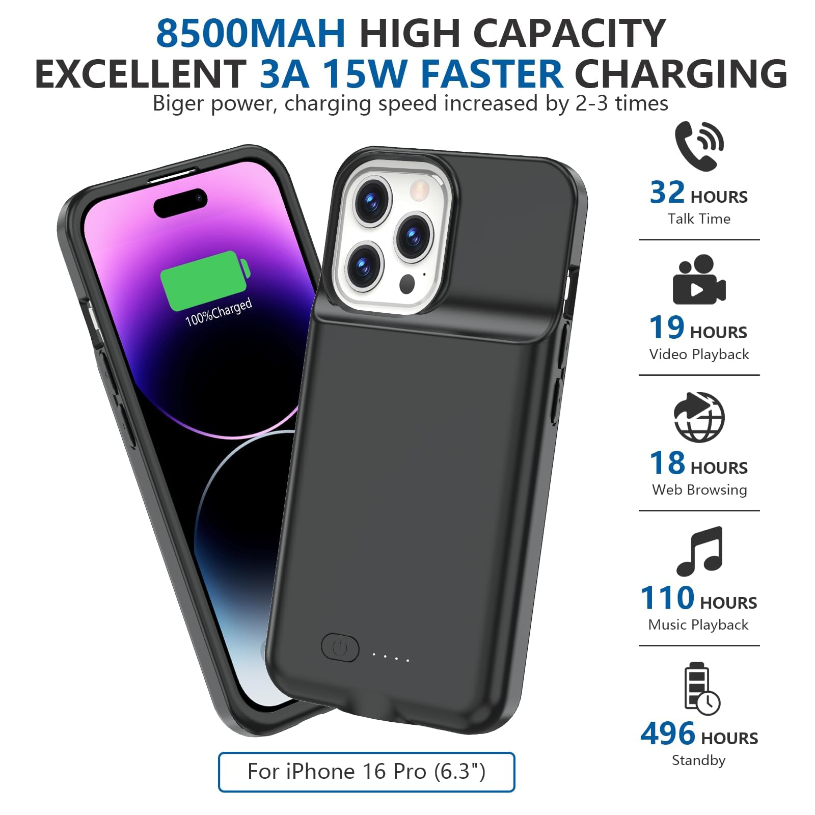 Iphone 16 Pro Case Battery Battery Case For IPhone 12 Pro Max