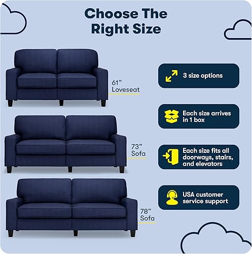 Miniatura 79 de Serta Palisades Sofás Tapizados para Sala, Sofá de Diseño Moderno, Tela, gris (Glacial Gray) gris (Glacial Gray),Beige,Marrón,Alforfón Beige,Marrón