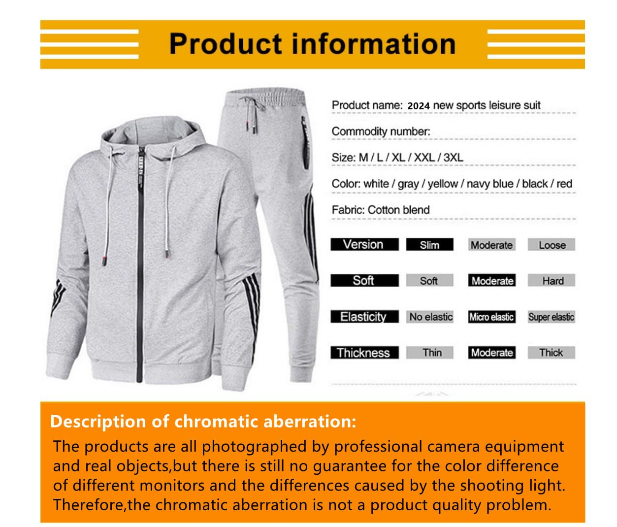 Tuta Uomo Sportive con Zip e Cappuccio Autunno E Inverno Completo Due Pezzi,Completi Sportivi da Uomo Pullover Felpa con Cappuccio e Jogging Pantaloni 2 Pezzi Tute S-3XL