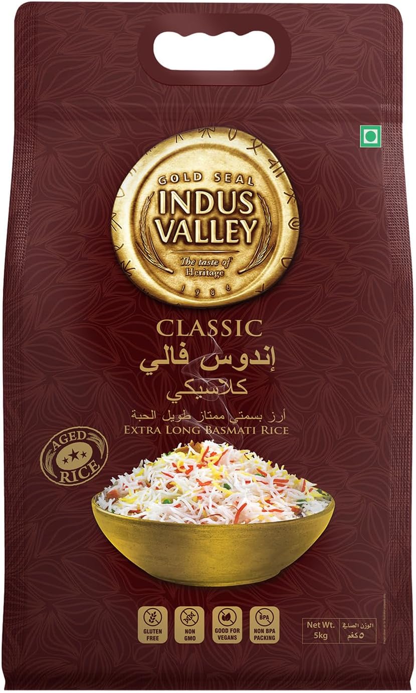 Indus Valley Extra Long Classic Basmati Rice, 5 kg