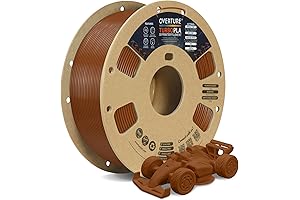 OVERTURE Turbo PLA Filament 1.75mm: Rapid brown PLA You Need