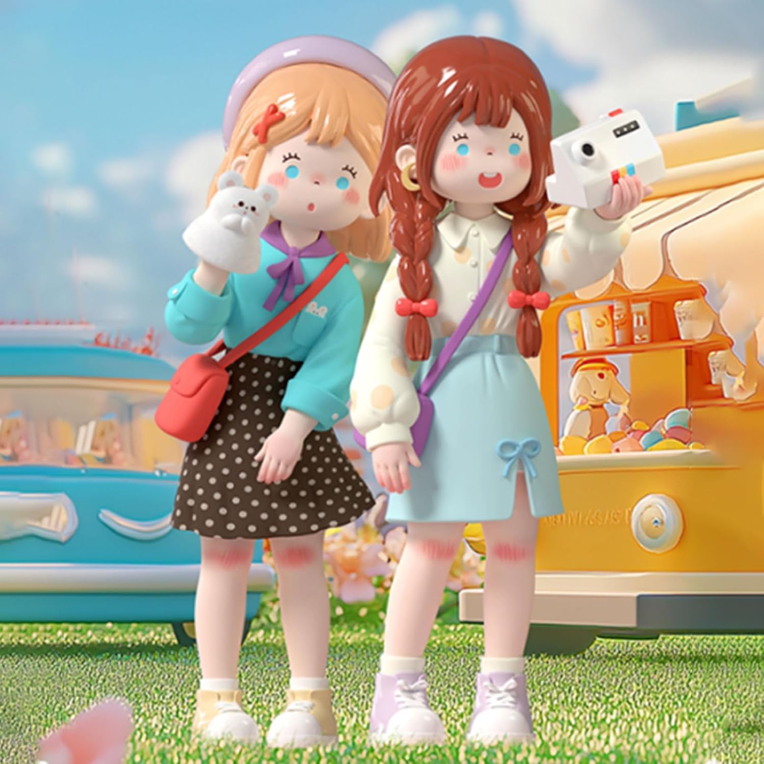 BEEMAI Suki My Friends Series Single Box (Contains 1 Figure), Blind Box Cute Figures Collectible Toys Birthday Gifts
