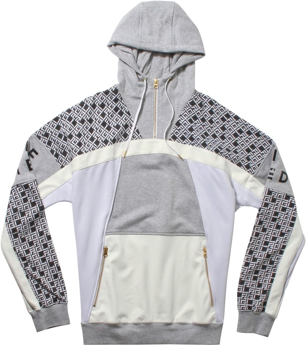 LRG Men's Big and Tall Research Collection Pullover Hooded Henley