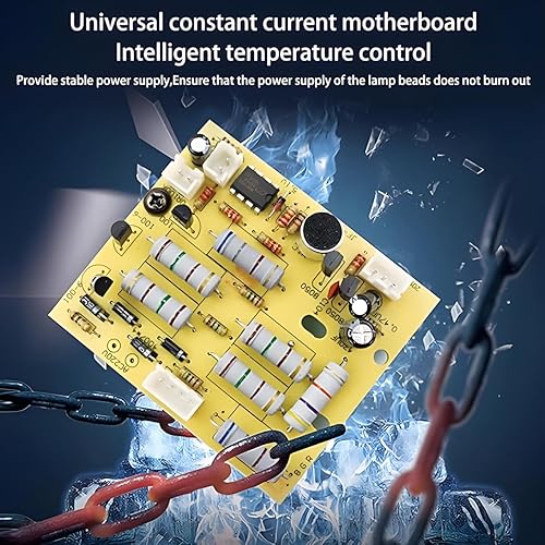 Miniatura 6 de Luces estroboscópicas LED de escenario, 108 LED súper brillantes, iluminación estroboscópica con control de sonido, funcionamiento automático, Luces