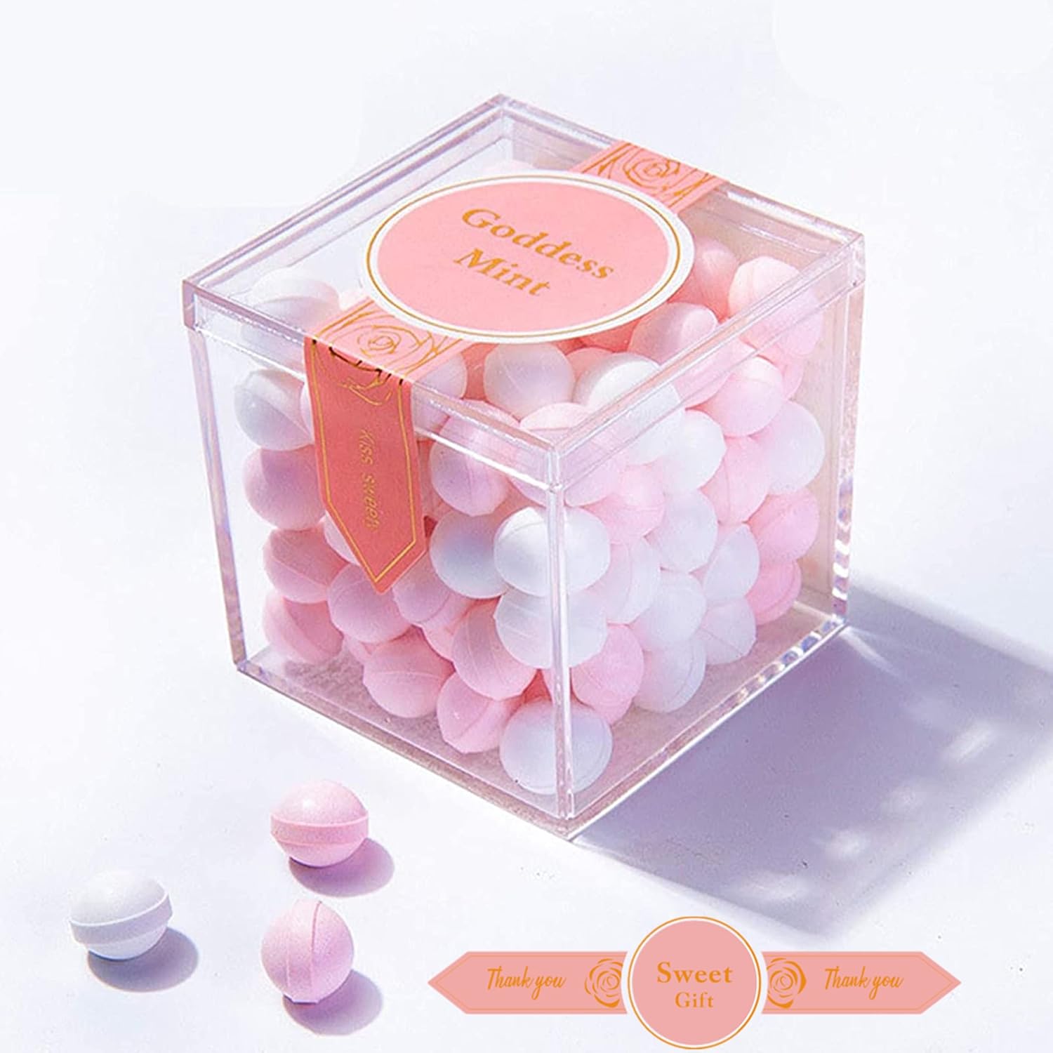 Acrylic Box 12 Pieces 2.2x2.2x2.2 Inch Clear Boxes with Lids