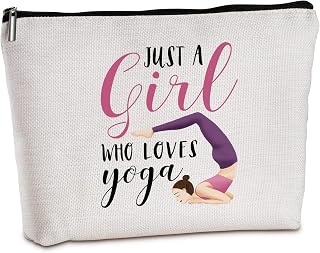 Yoga Gifts for Yoga Instructor Zipper Travel Makeup Bag Yoga Gifts for Women Yoga Instructor Gifts Motivational Yoga Gifts for Mom Aunt Daughter Sister Bestie for Birthday Christmas Gifts