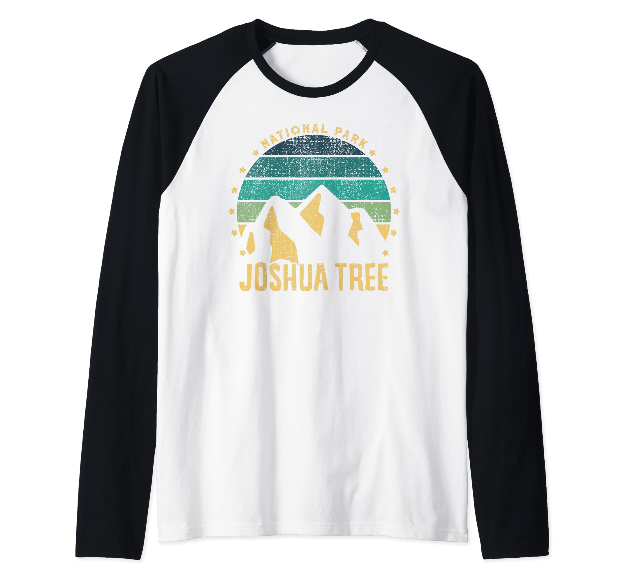 Retro Joshua Tree National Park US Vintage Joshua Tree Raglan Baseball Tee