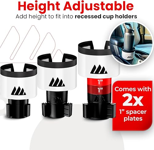 Miniatura 7 de Integral Ultimate Expander Expansor para portavasos auto, base ajustable, compatible con taza de café, Ramblers de Yeti de 14243646 fl oz, Hydro