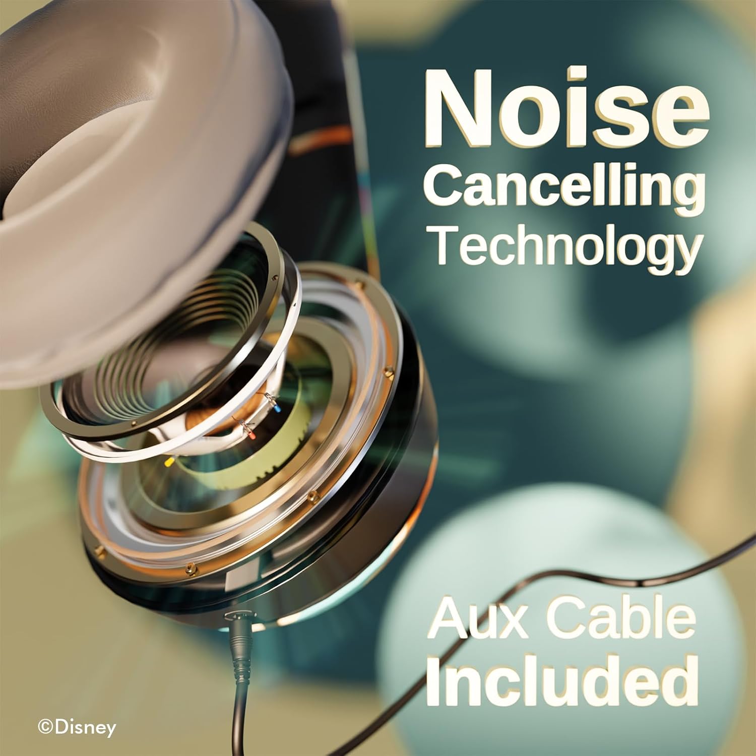 Disney Stitch Beach Day Bluetooth Over-Ear Headphones, Wireless Foldable Headset with Built-in Microphone - Stitch Beach Day Design, for Adults and Kids, Comfortable Auriculares - Image 3