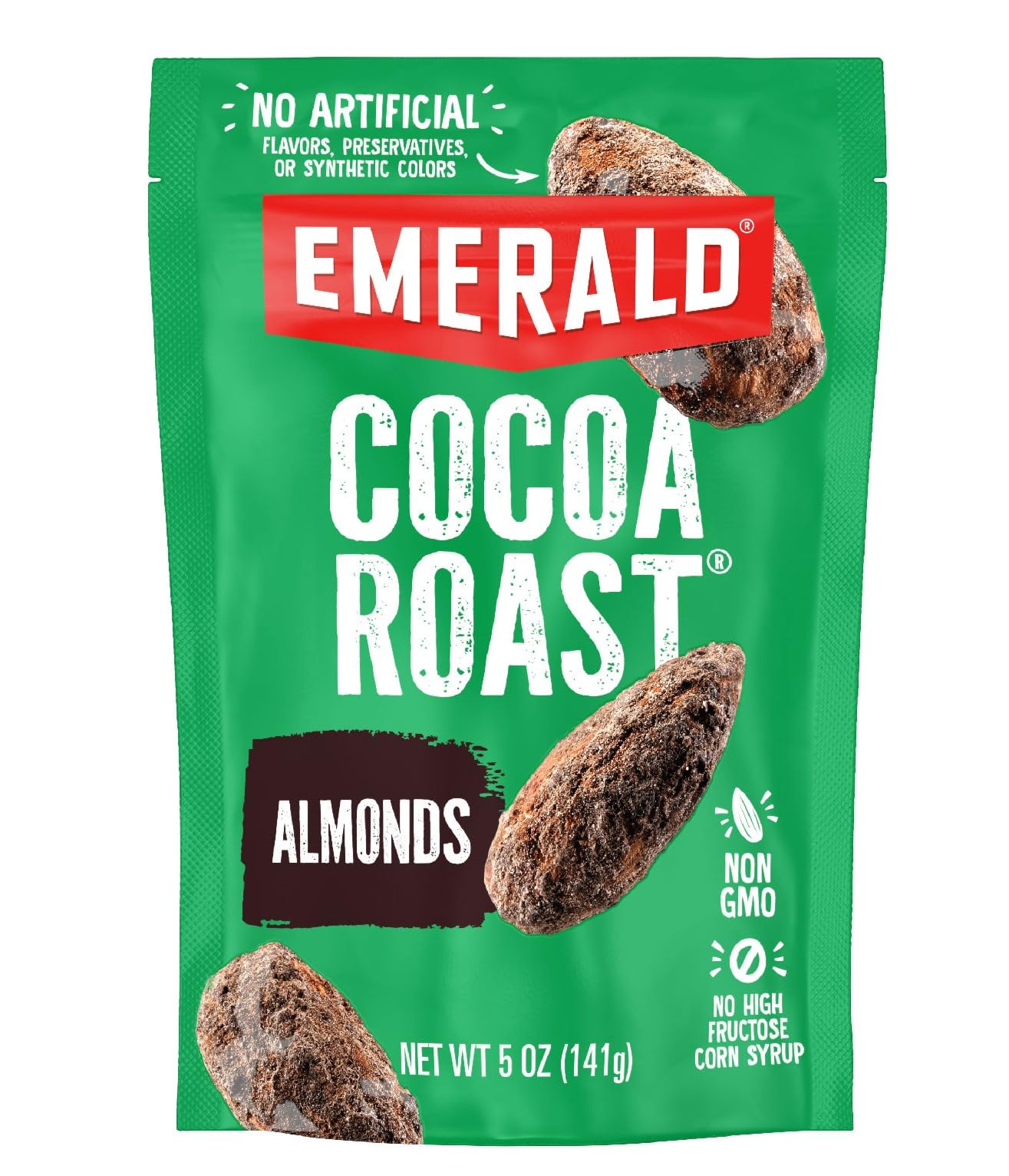 Amazon.com : Emerald Nuts Cocoa Roast Almonds (1-Pack), 5 Oz