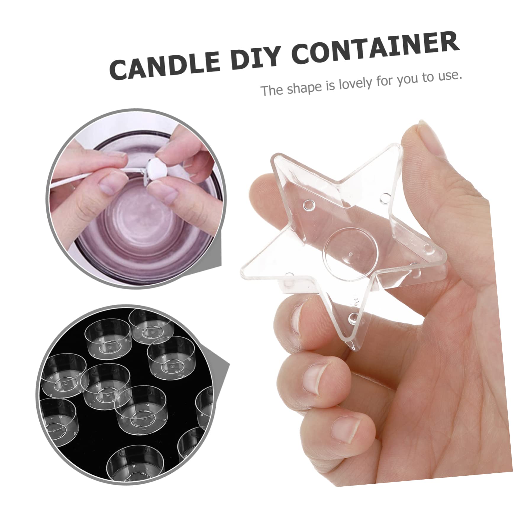 ULDIGI Candle Making Tins Pcs Plastic Candle Box Flame-Retardant Shell for Artistic Flair