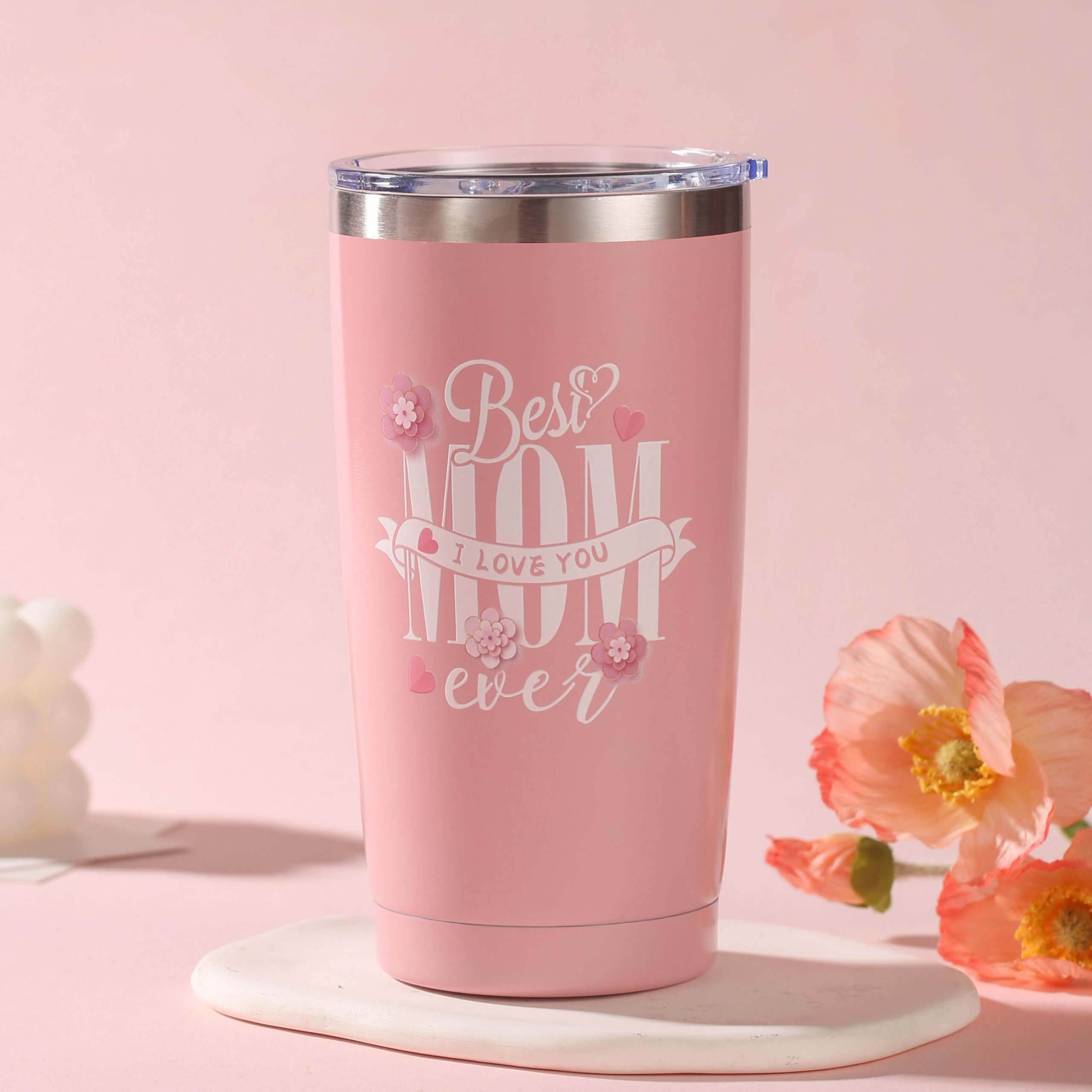 Gifts Box for Mom,Mothers Day Gift,Gift Basket for Mama Mother in Law,Birthday Presents from Daughter Son,Best Mom Ever Set Unique Thank You Gifts With Massage Comb,Tumbler,Coin Purse,Scented Candle