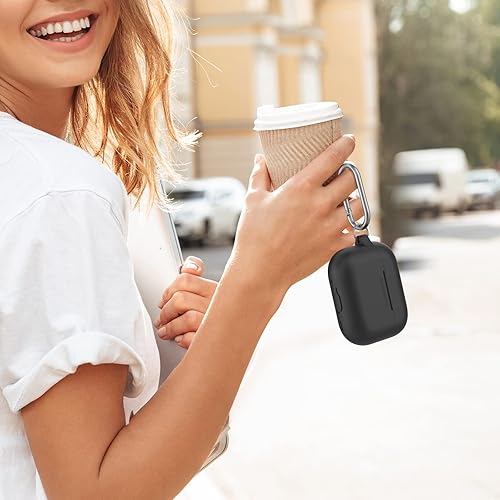 Miniatura 6 de AhaStyle Funda para AirPods Pro 2 LED frontal visible mosquetón de metal añadido compatible con Apple AirPods Pro de 2 generación 202420232022