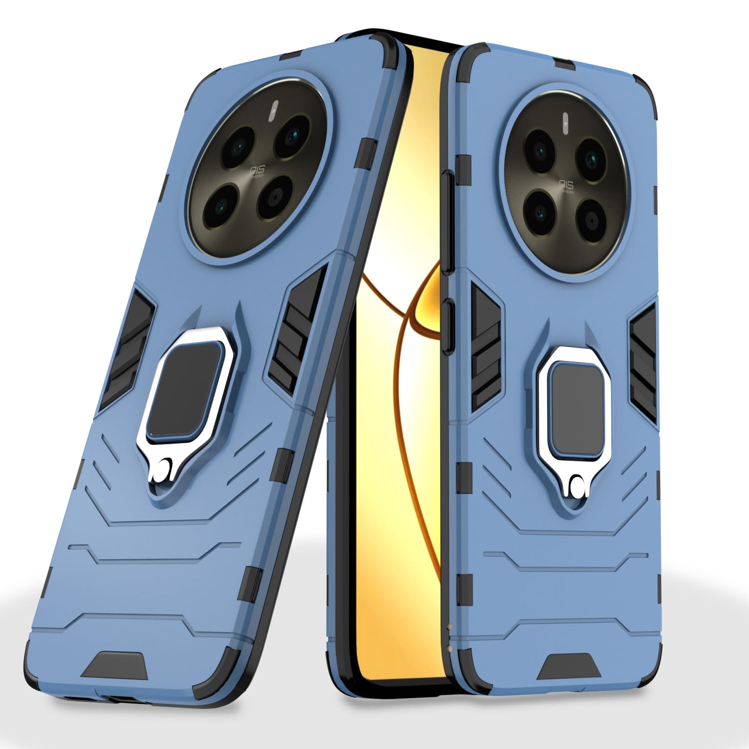 Pikkme D5 Tough Armor Back Cover | 360 Protection Case | Ring Holder Stand Bumper Case for Realme 12 Plus 5G / P1 5G / Narzo 70 5G / 70 Pro 5G (Blue) (B0D9WC4WNQ) Amazon Price History, Amazon Price Tracker