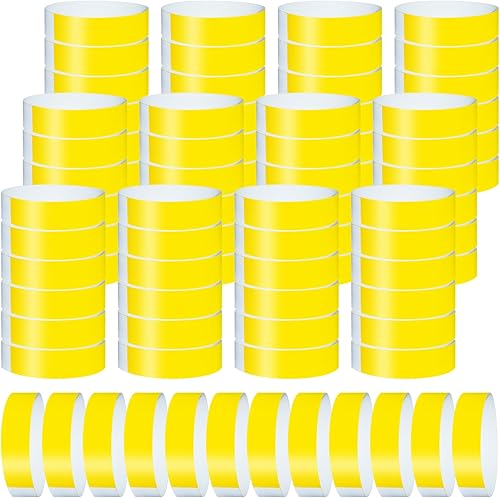 Miniatura 8 de 1200 pulseras de papel para eventos, color neón, pulseras de identificación de conciertos, pulseras de papel, pulseras de mano para eventos y