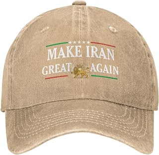Make Iran Great Again Hat Miga Hat Trucker Cap for Men Women Black R17
