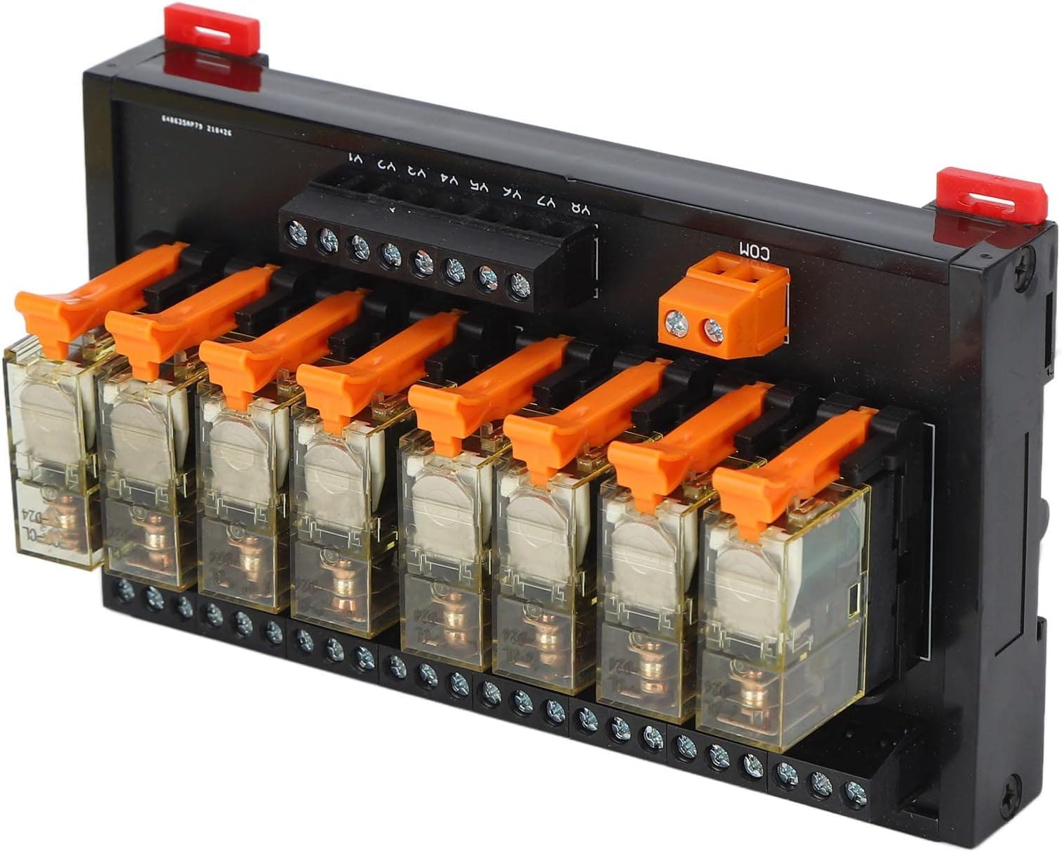 Intermediate Relay Modules, DC 30V 12A Pluggable Base 8 Ways PLC Controller for CNC Lathes