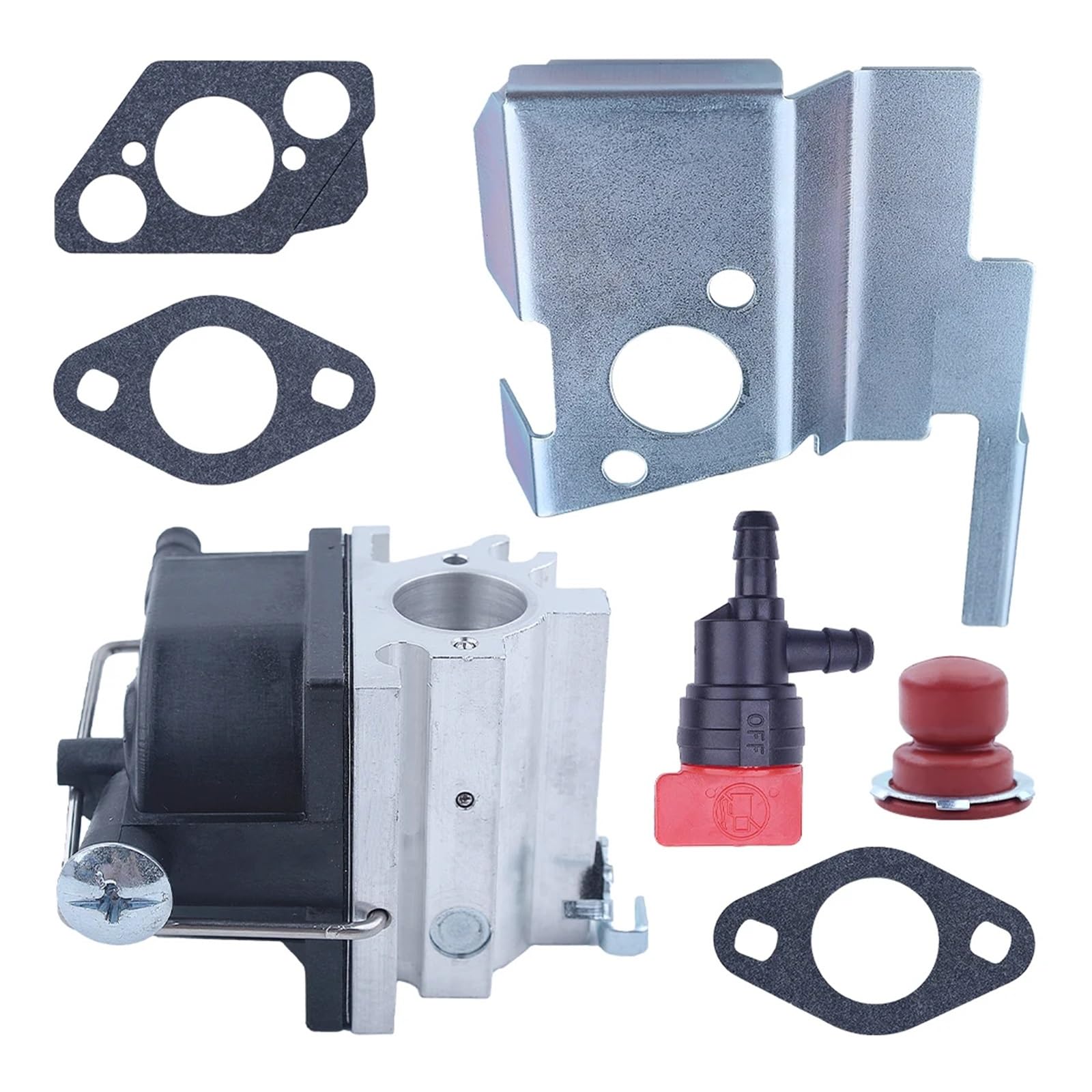 Kit de Juntas de carburador for T-ecumseh 632671C 632614 632671 632671A 632671B 640020 Bombilla Completa de cebador de válvula de Combustible de carburador