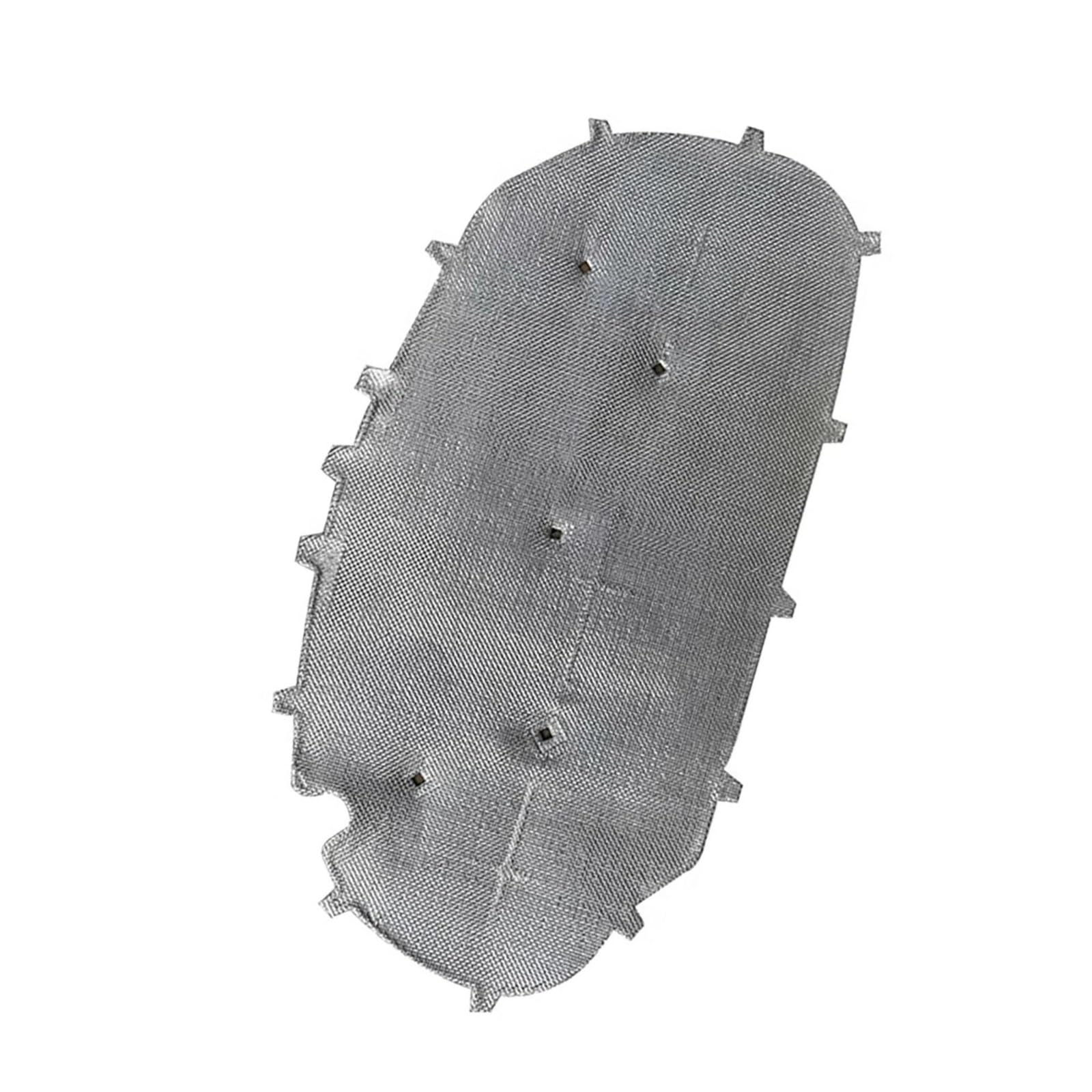 Tappetini Isolanti Per Auto Cuscinetto Isolante Acustico Per Cofano Anteriore Auto In Cotone Isolamento Acustico E Termico Per VW Per Golf 6 Gti Copri Motore Isolante(Argento)