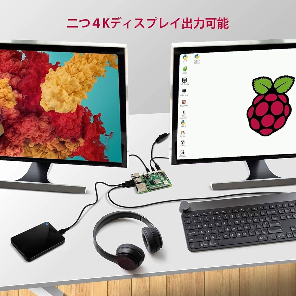 Amazon.co.jp: Raspberry Pi 4（4GB技適マーク付き）/ 32GBの