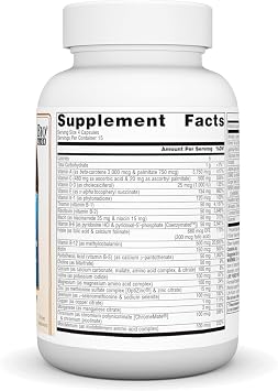 Source Naturals Life Force Multiple Iron Free Multivitamin - 60 Capsules | No Iron Bio-Aligned Formula - Delivering 40+ Ingredients for Foundational Nutrition