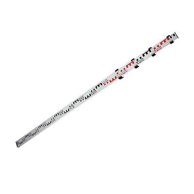 Stanley 1-77-161 mire Télescopique en Aluminium AR51 - Légère et Robuste - Hauteur Ajustable 5m en 5 sections - lecture en cm et mm