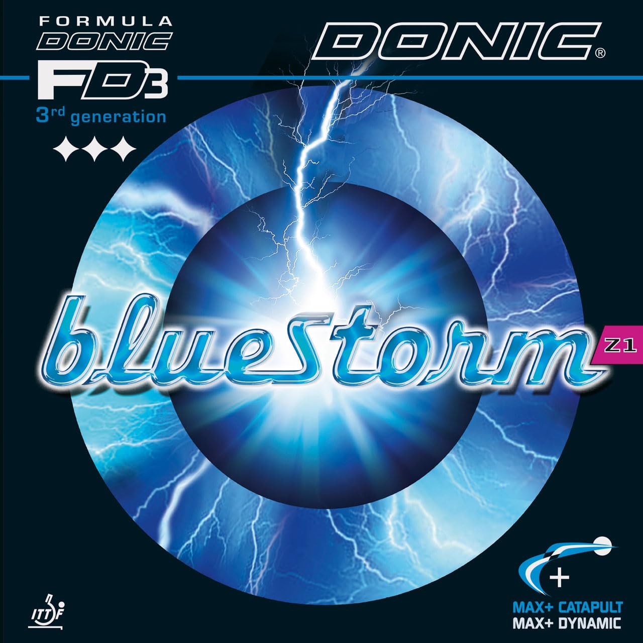 Donic Bluestorm Z1 Table Tennis Rubber (2.1mm, Red) โ image 1