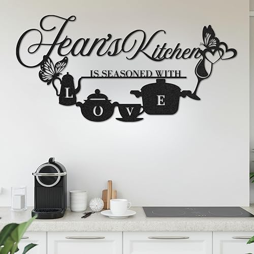 Miniatura 11 de Letrero personalizado de barra de café, decoración de café personalizada para cocina, arte de pared de café personalizado con nombre personalizado,