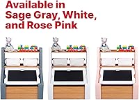 Vista 6 de Step2 Harmony - Caja de almacenamiento de juguetes, madera y plástico, estantes para libros, contenedor de almacenamiento de juguetes con tapa