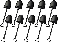 Vista 1 de OaaXbbECco Cucharas de postre plásticas desechables lindas de la novedad de la forma de la pala (50)