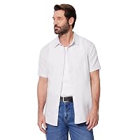 Amazon Essentials Camicia in Lino a Maniche Corte, Vestibilità Regolare Uomo