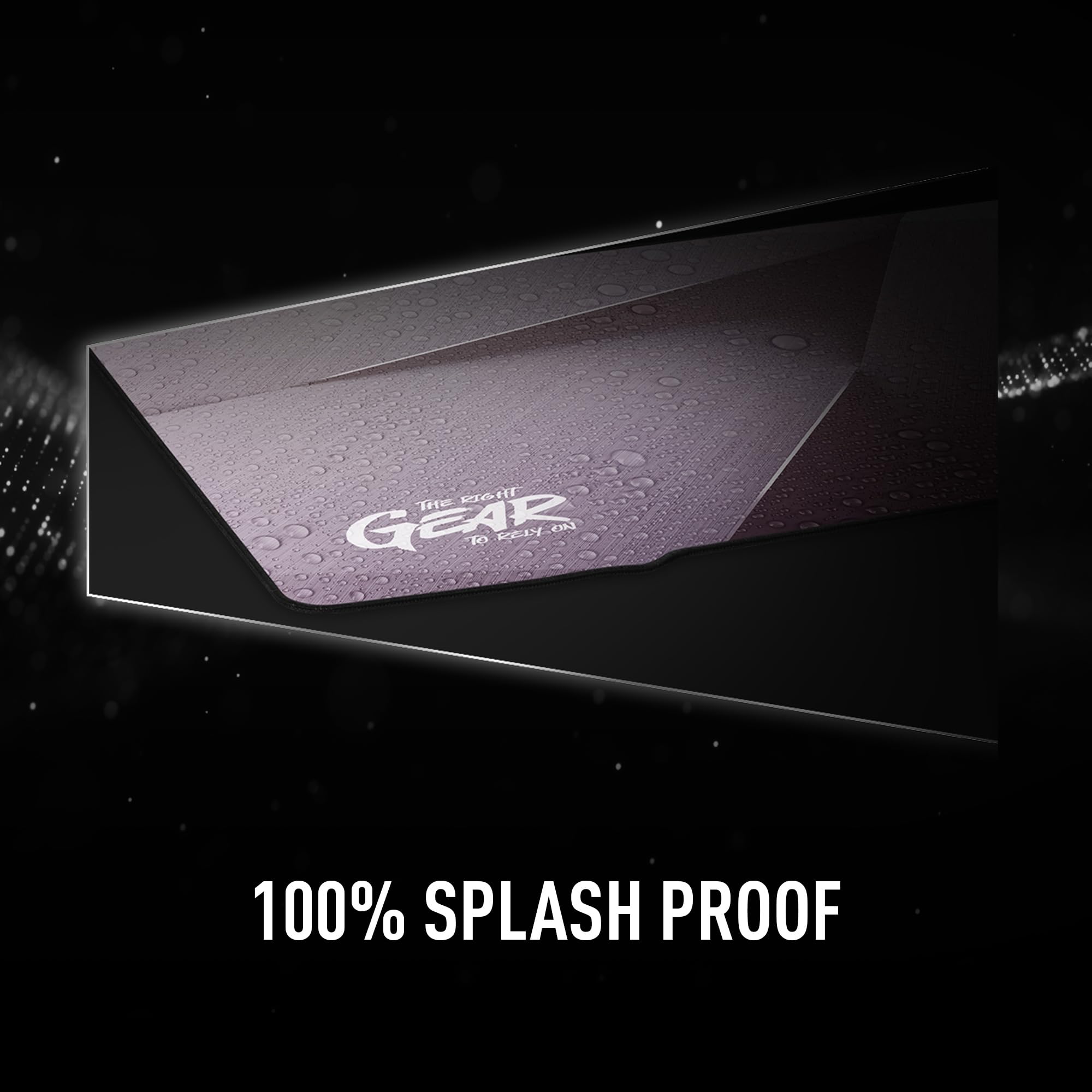 MSI Gaming - Tappetino per mouse da gioco XXL, in seta ultra liscia, a basso attrito, superficie relettiva, base in gomma naturale antiscivolo, spessore 3 mm (Agility GD72 Gleam Edition)